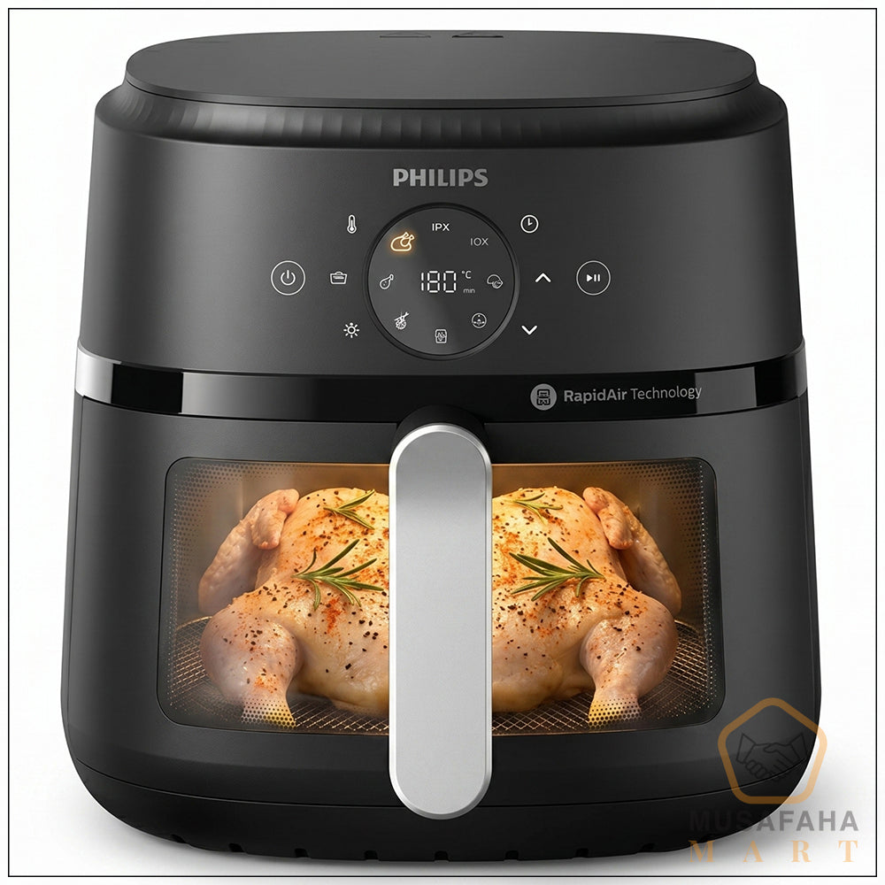 Digital Air Fryer | NA231/00 Series | 1700 W | 6.2 L | Touch Presets | 2 Year Official Warranty | Philips Brand