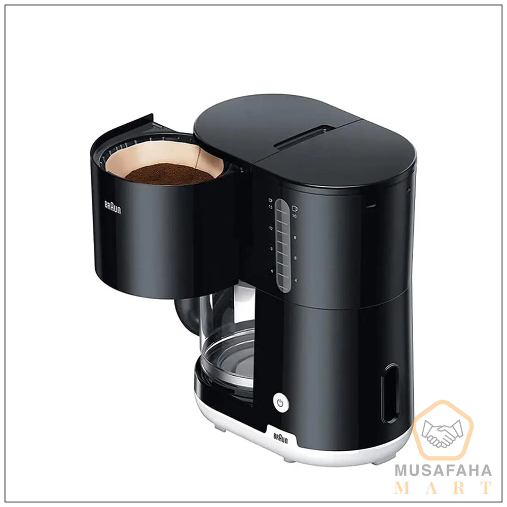Braun KF1100 coffee maker black 1000W front view