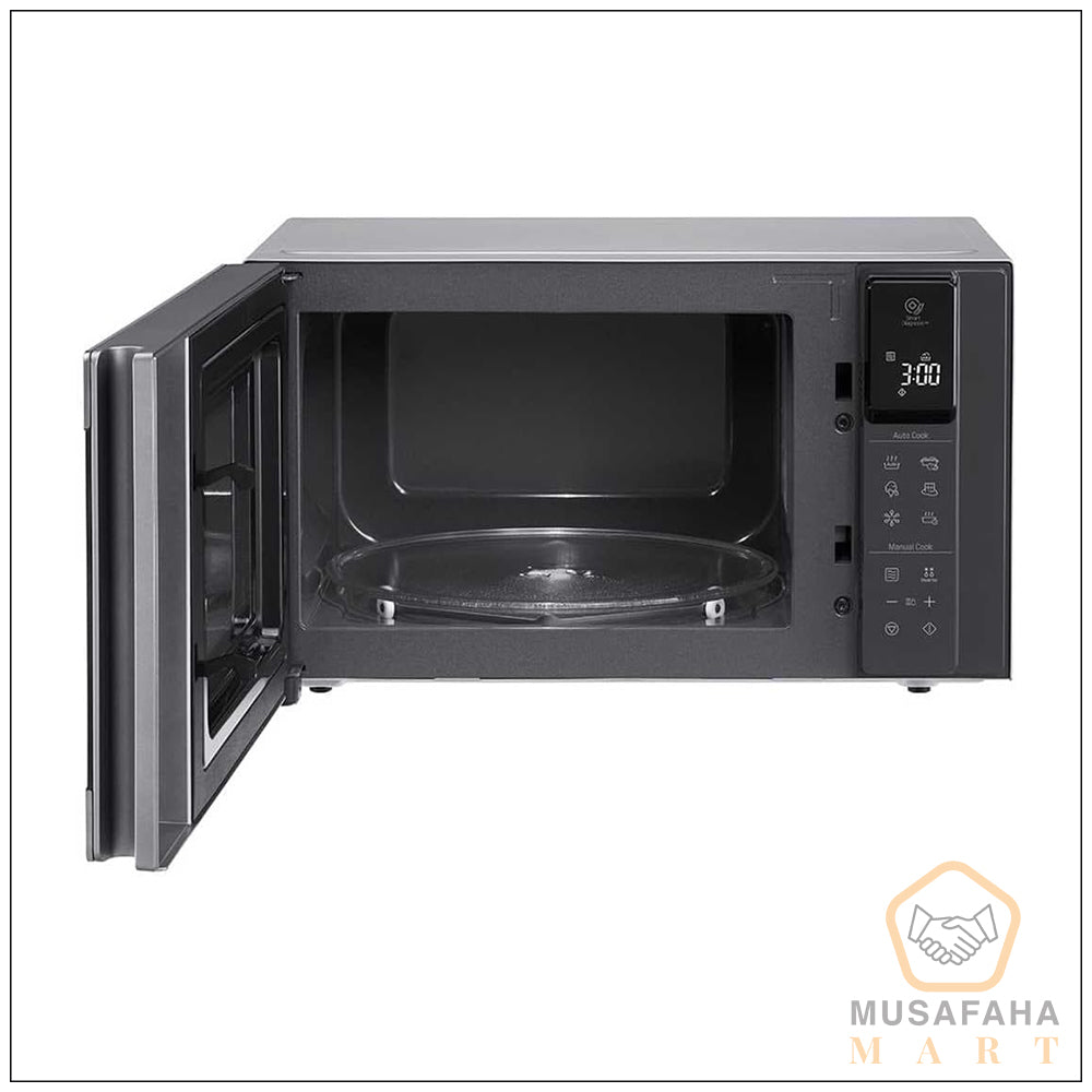LG MH8295DIS microwave oven control panel close-up