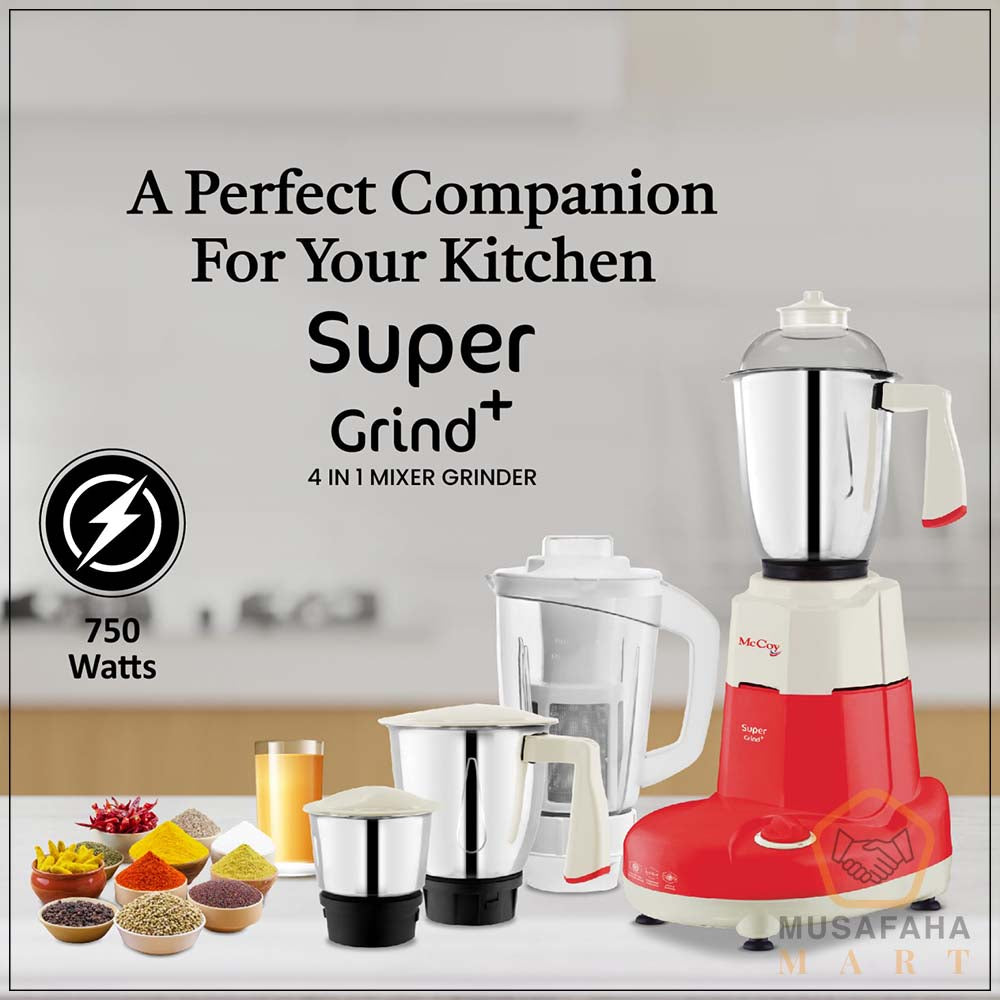 McCoy Super Grind 750W 3 Jars Mixer Grinder