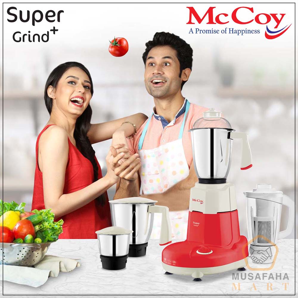 McCoy Super Grind 750W 3 Jars Mixer Grinder