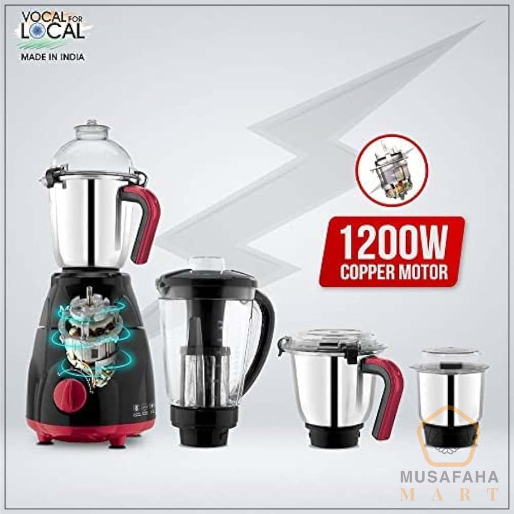 McCoy Toofan Mixer Grinder 1200Watts 4 Jars
