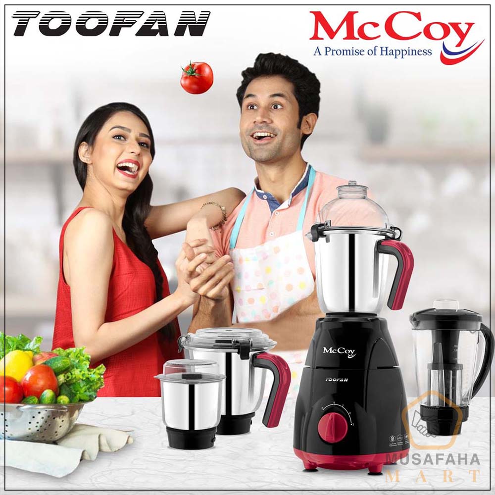 McCoy Toofan Mixer Grinder 1200Watts 4 Jars