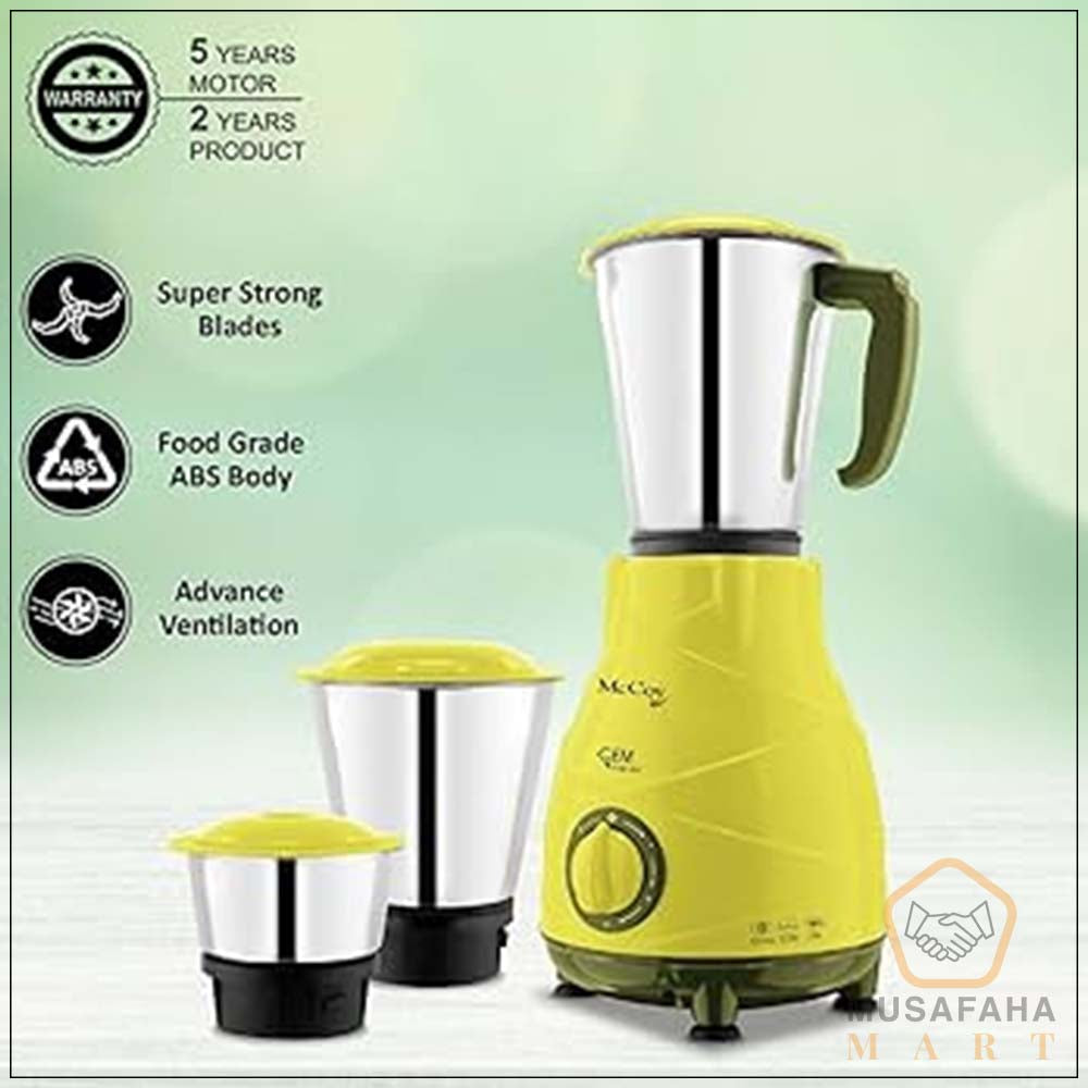 Mccoy Gem Emerald Mixer Grinder 500 Watts