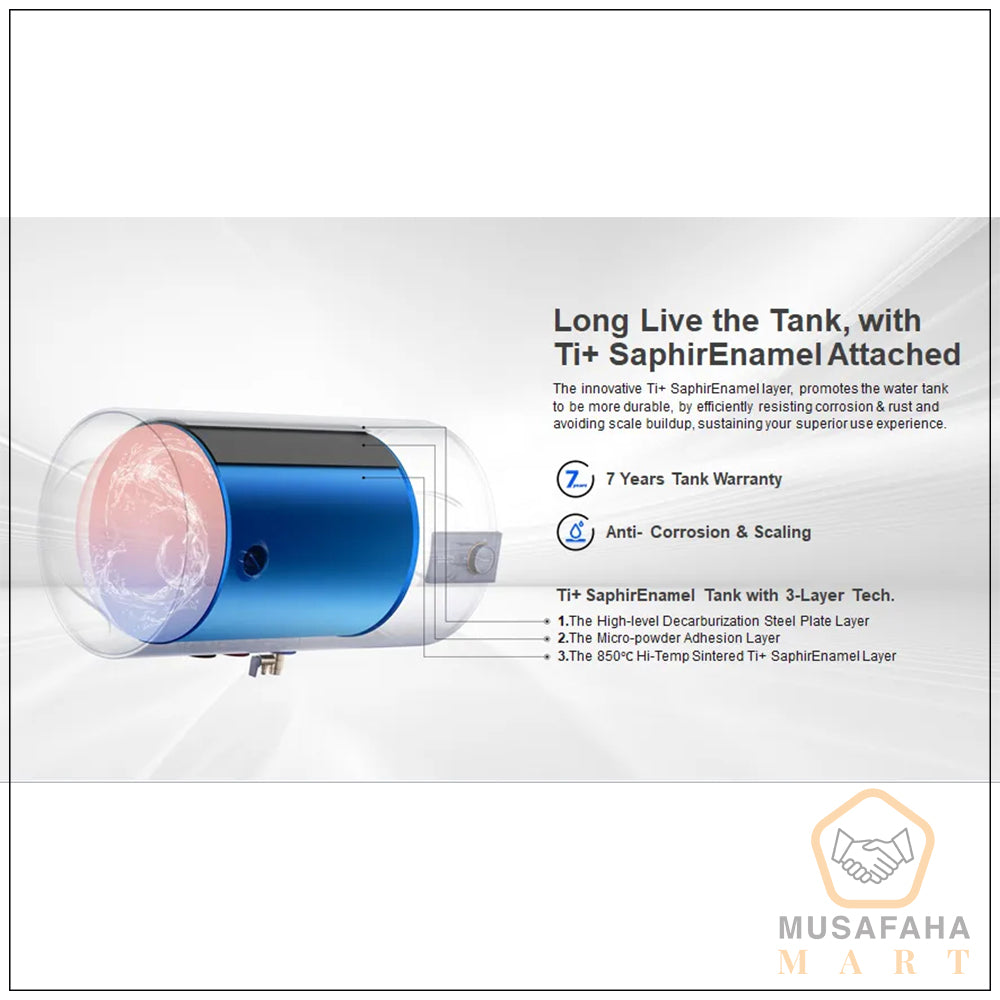 Midea D30-15A 2000W electric water heater front view