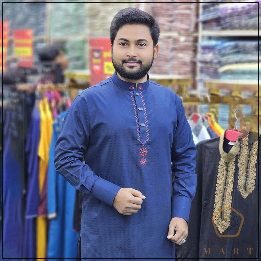 Exclusive Navy Blue Color Panjabi