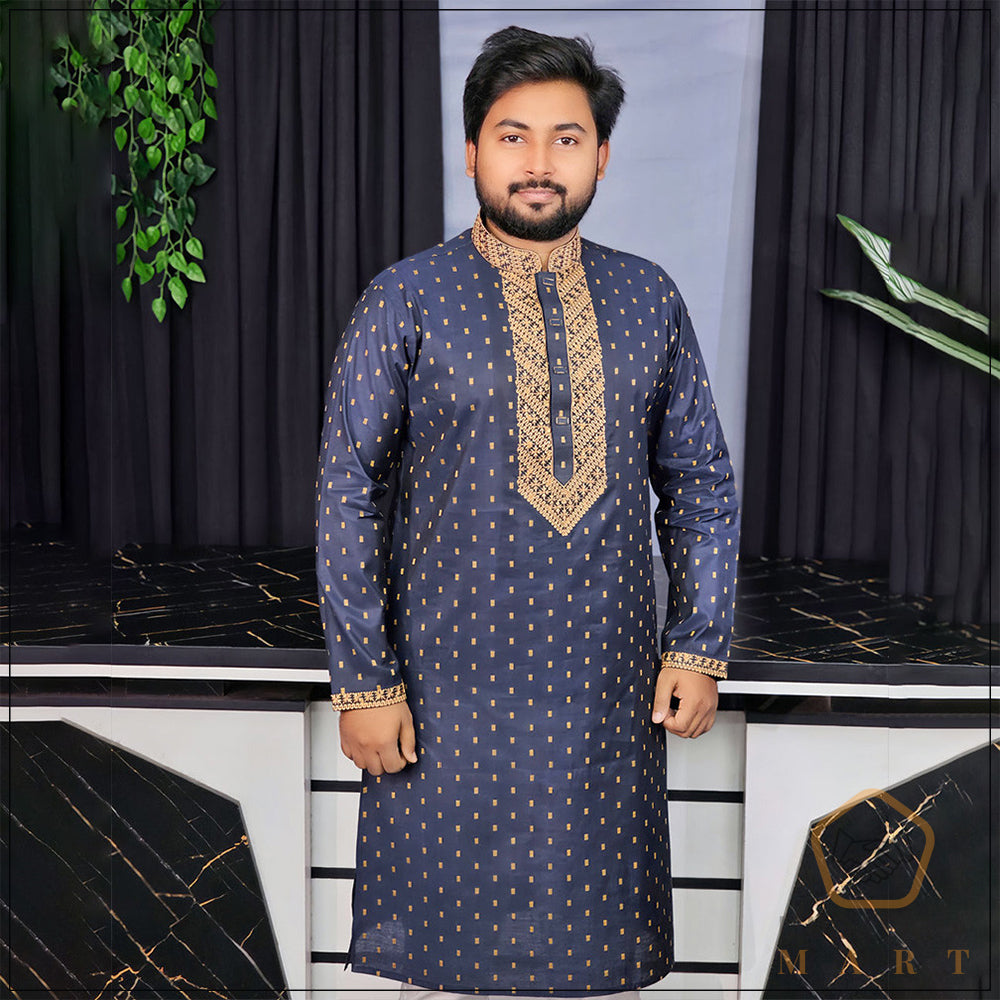 Navy Blue Color With Dot