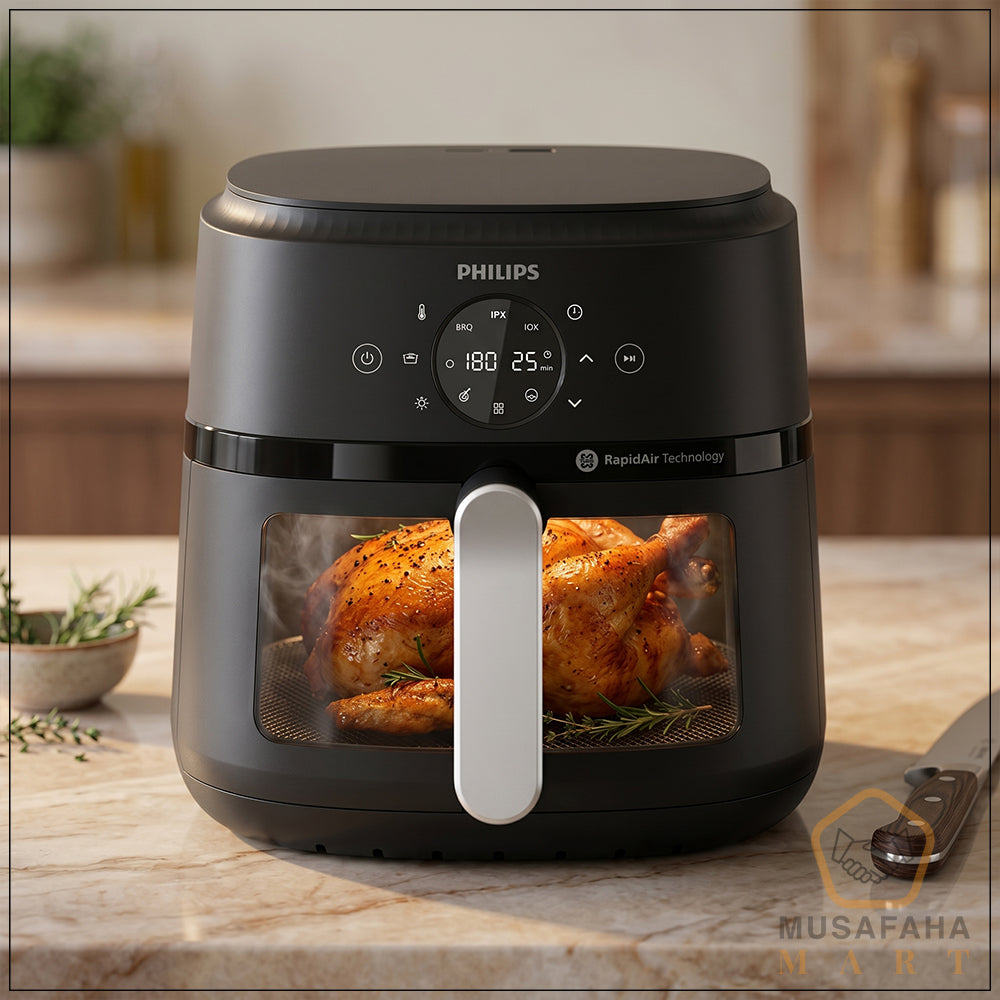 Digital Air Fryer | NA231/00 Series | 1700 W | 6.2 L | Touch Presets | 2 Year Official Warranty  | Philips Brand