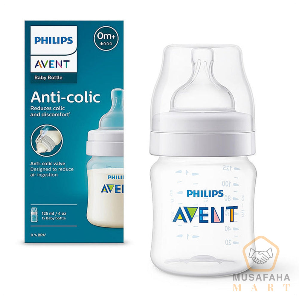 Philips Avent Anti- SCY100/10 Colic Plastic Baby Feeding Bottle |125ml - Pack of 1 | Anti - Colic |