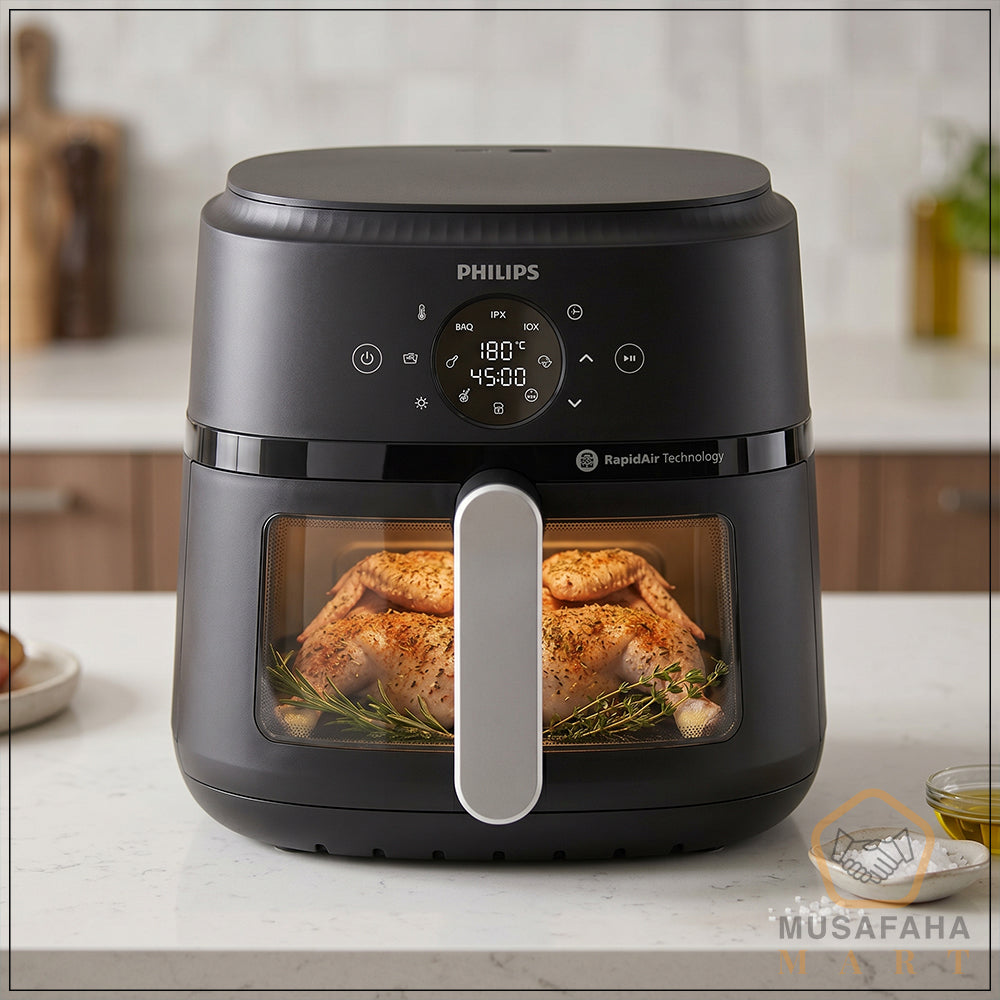Digital Air Fryer | NA231/00 Series | 1700 W | 6.2 L | Touch Presets | 2 Year Official Warranty  | Philips Brand