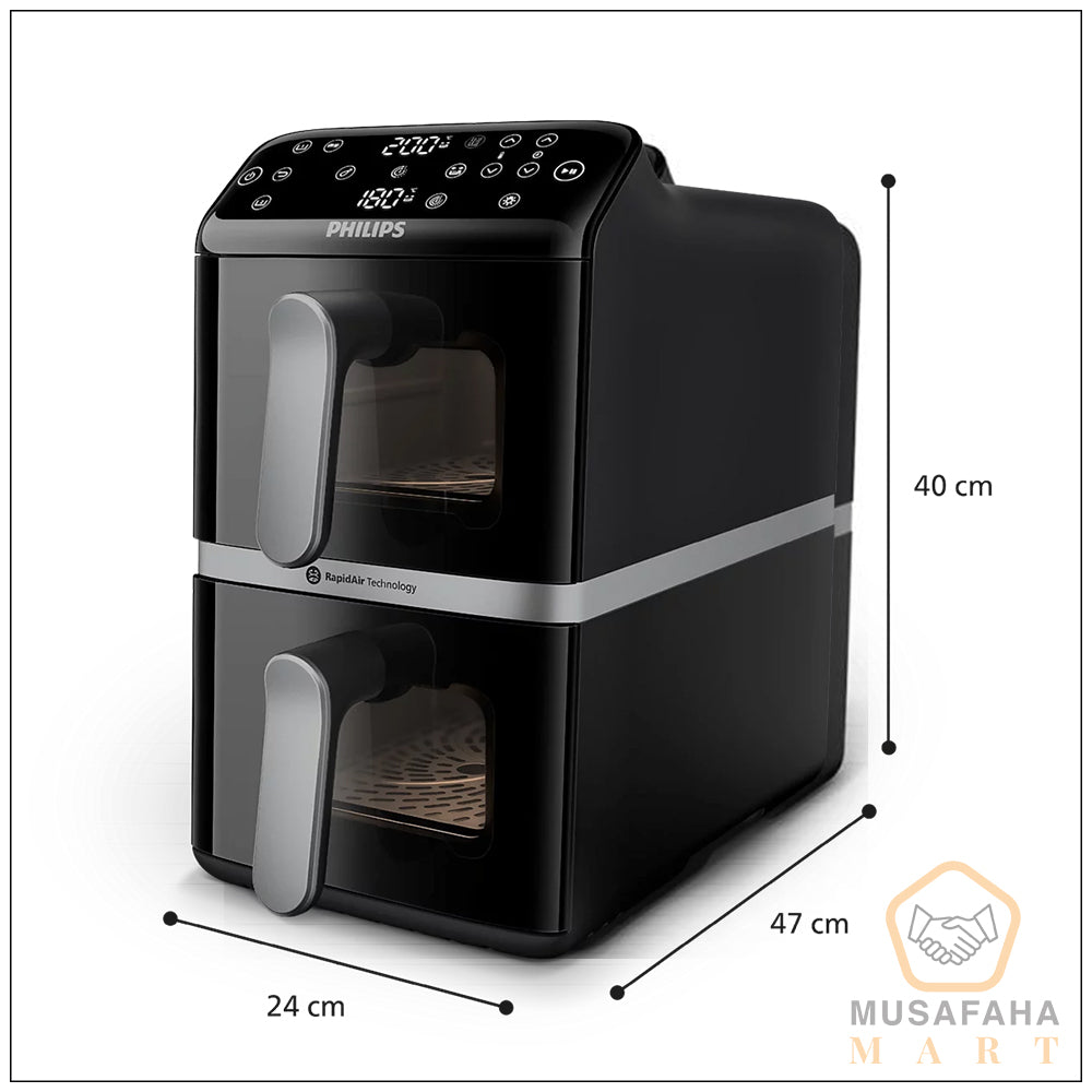 Philips NA461/00 10 liter air fryer with two 5L baskets