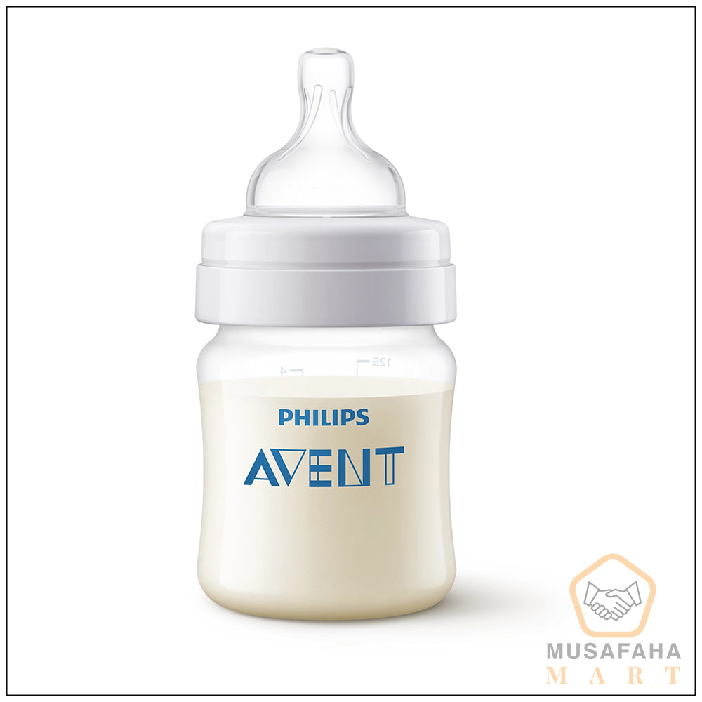Philips Avent Anti- SCY100/10 Colic Plastic Baby Feeding Bottle |125ml - Pack of 1 | Anti - Colic |