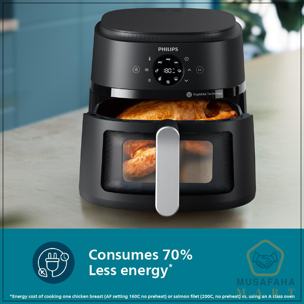 Digital Air Fryer | NA231/00 Series | 1700 W | 6.2 L | Touch Presets | 2 Year Official Warranty  | Philips Brand