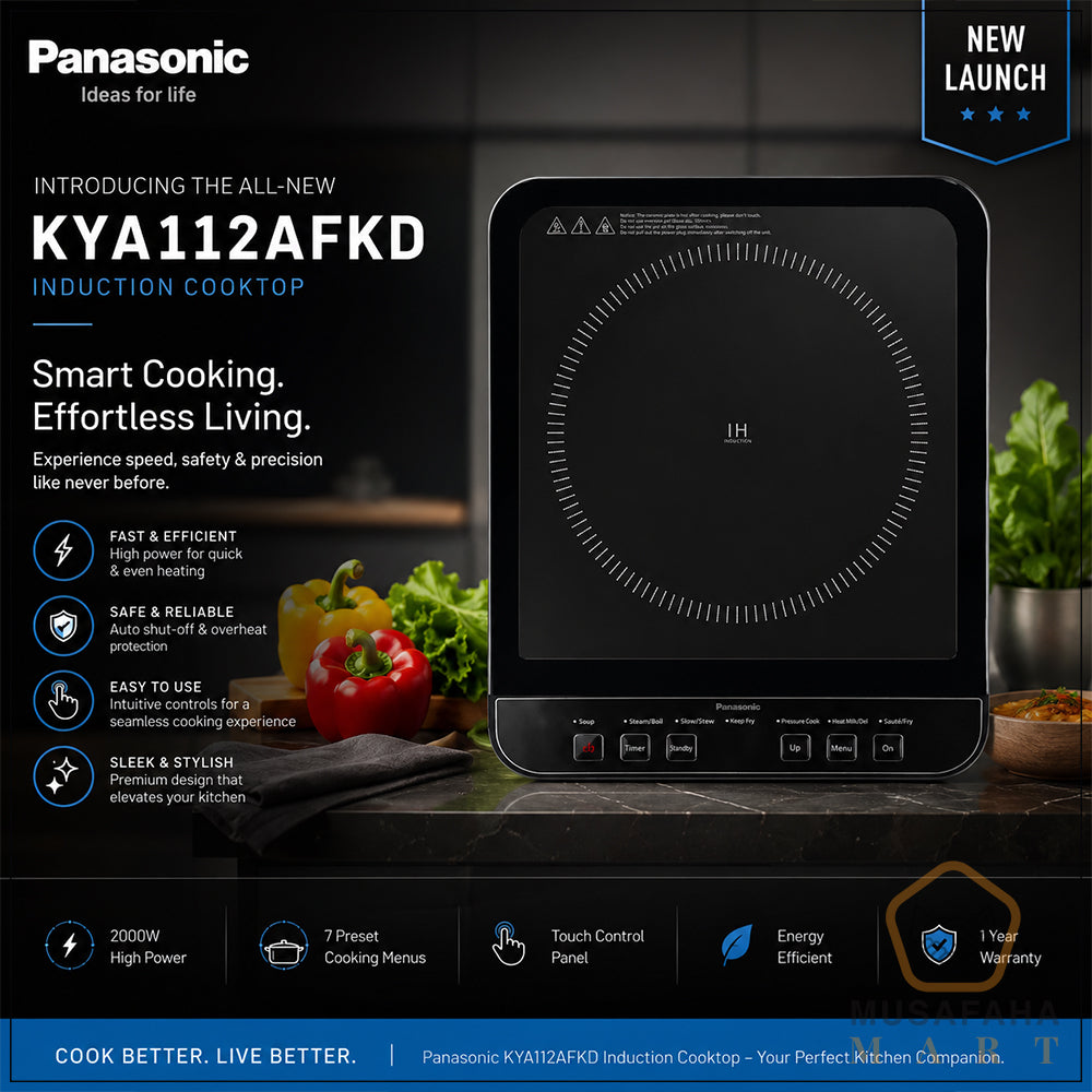 Panasonic KY-A112AKFD automatic induction stove black