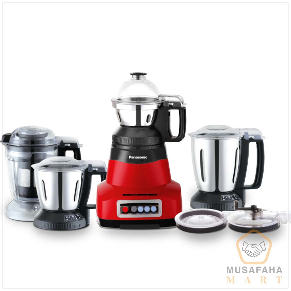 Panasonic MX-AE465 2000W Mixer Grinder with 4 Jars Red
