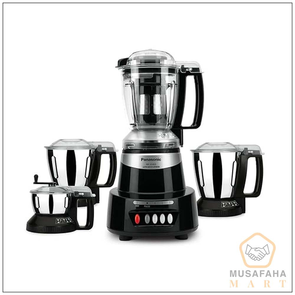 Panasonic MX-AV425 1500W Super Mixer Grinder Charcoal Black with 4 Jars
