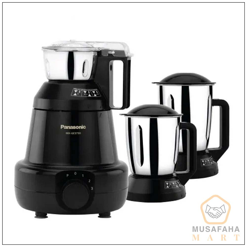 Panasonic MX-GE3750 (Black) Mixer Grinder 1200W With 3 Jar.