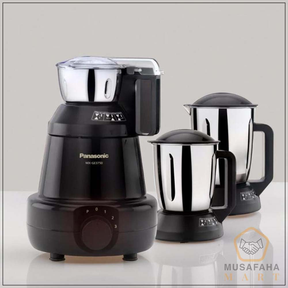 Panasonic MX-GE3750 (Black) Mixer Grinder 1200W With 3 Jar.