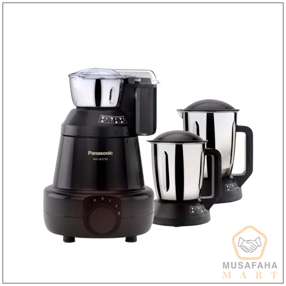 Panasonic MX-GE3750 (Black) Mixer Grinder 1200W With 3 Jar.