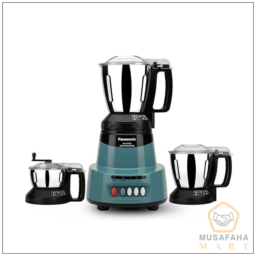 Panasonic MX-AV325 1500W 3 Jar Mixer Grinder in Coral Blue for Bangladesh Kitchen
