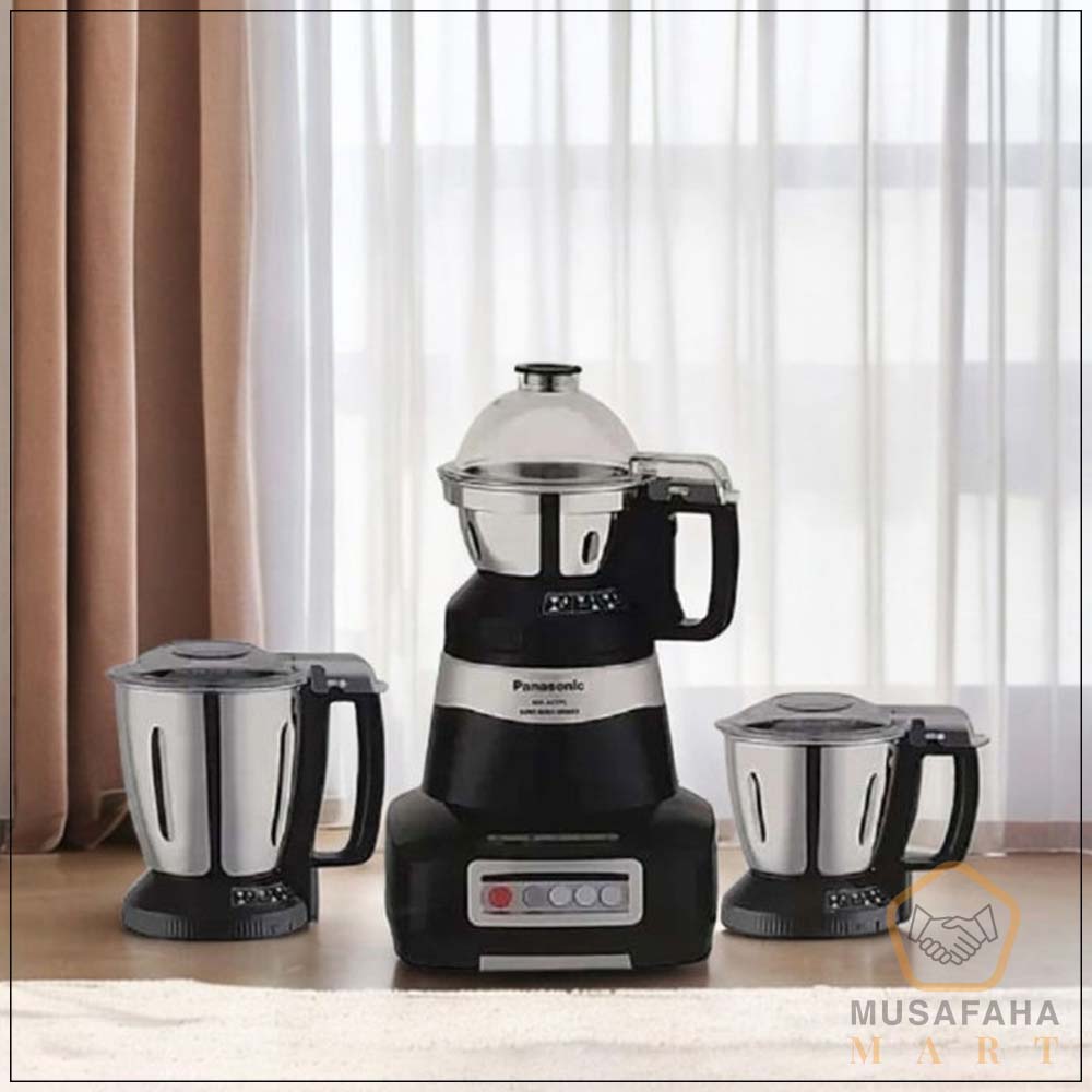 Panasonic MX-AE375 2000W Mixer Grinder with 3 Jars Black