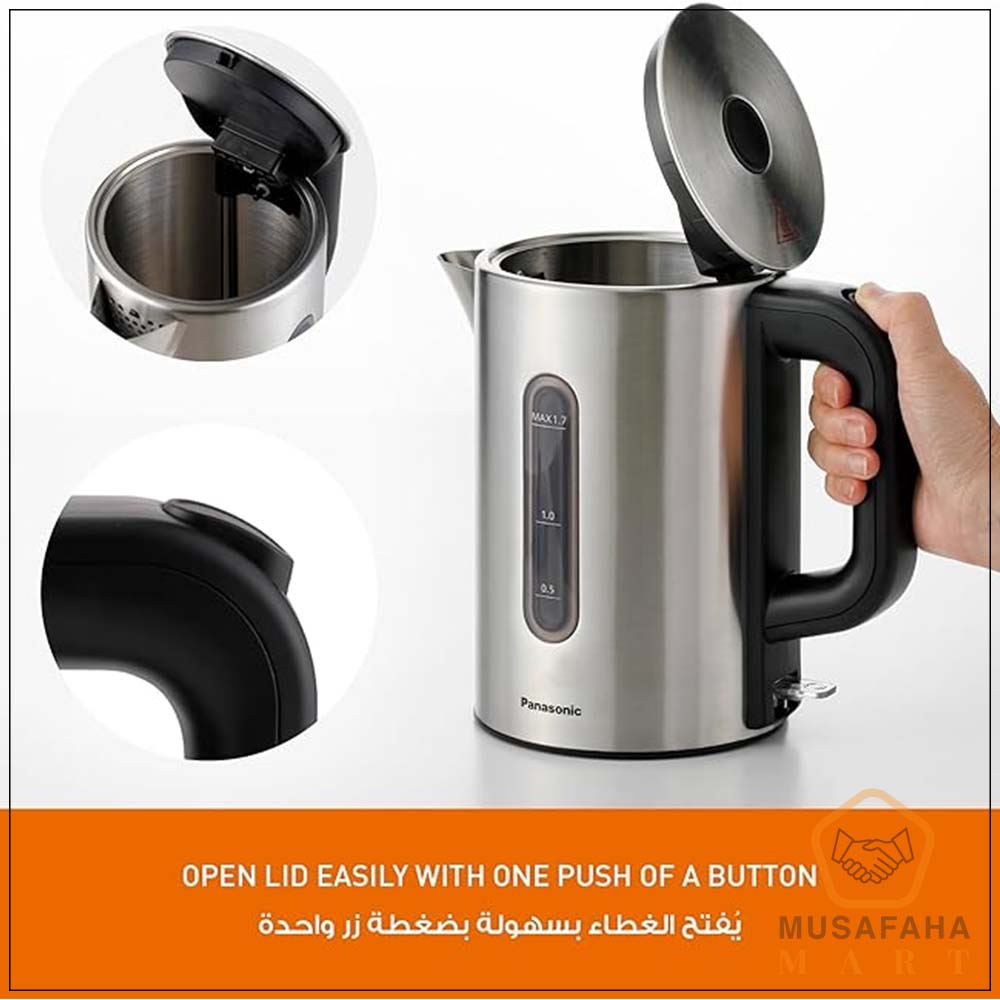 Panasonic NC-K301 electric kettle body and handle close-up