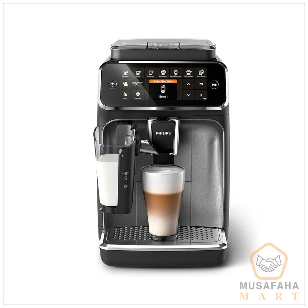 Philips 4300 Series fully automatic coffee machine for espresso and cappuccino Musafaha Mart