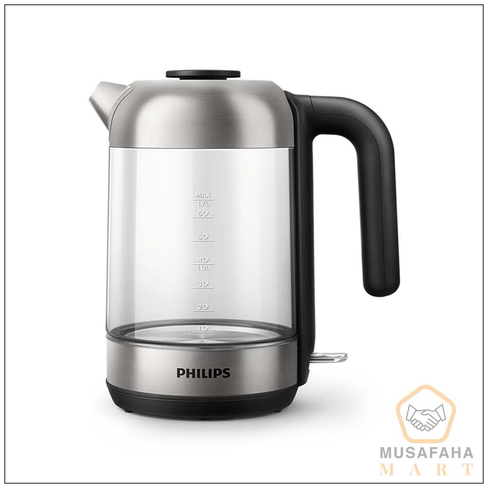 Philips HD9339 2200W electric kettle with transparent glass body