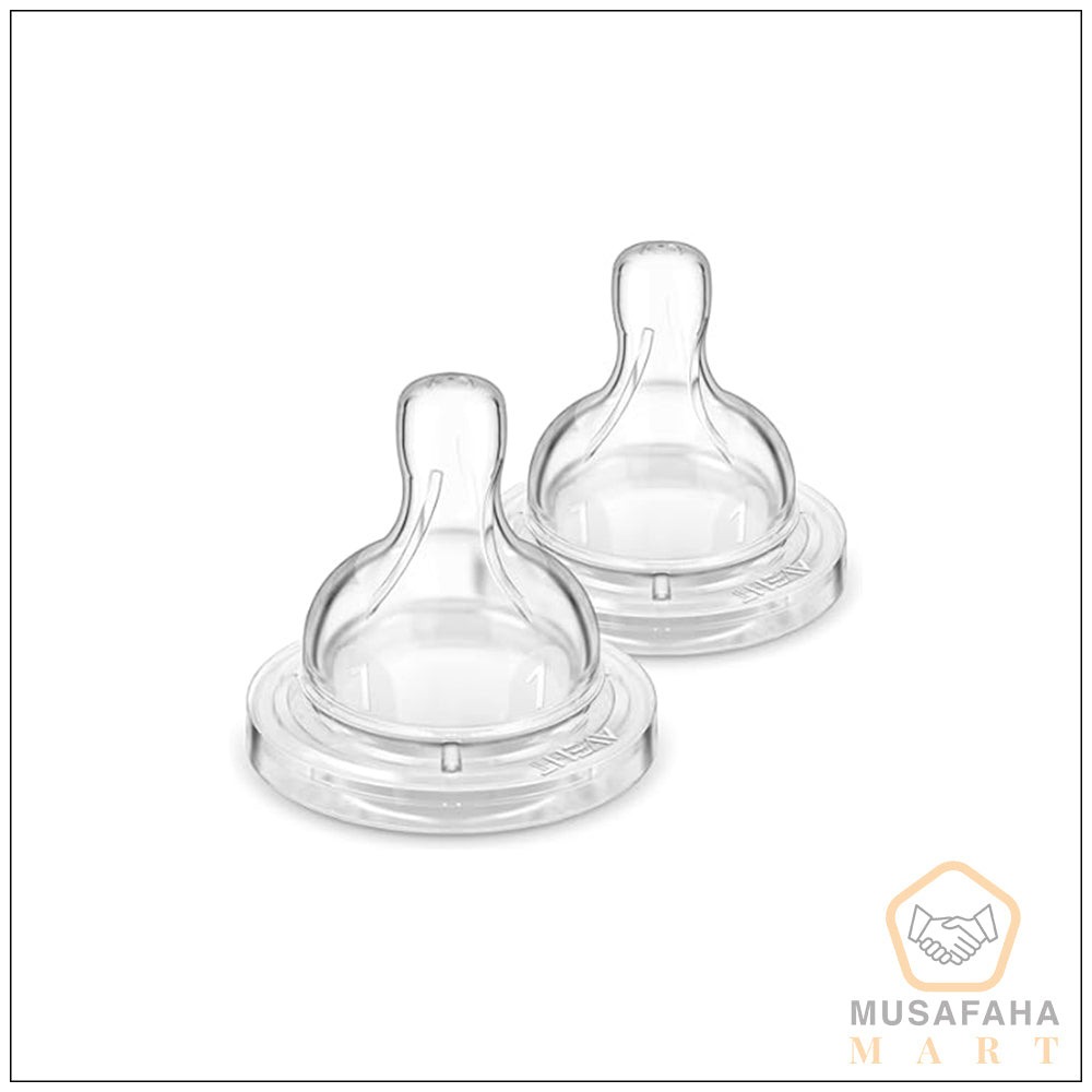 Philips AVENT Anti-Colic Nipple, Clear, 6 Month+ SCY764/02