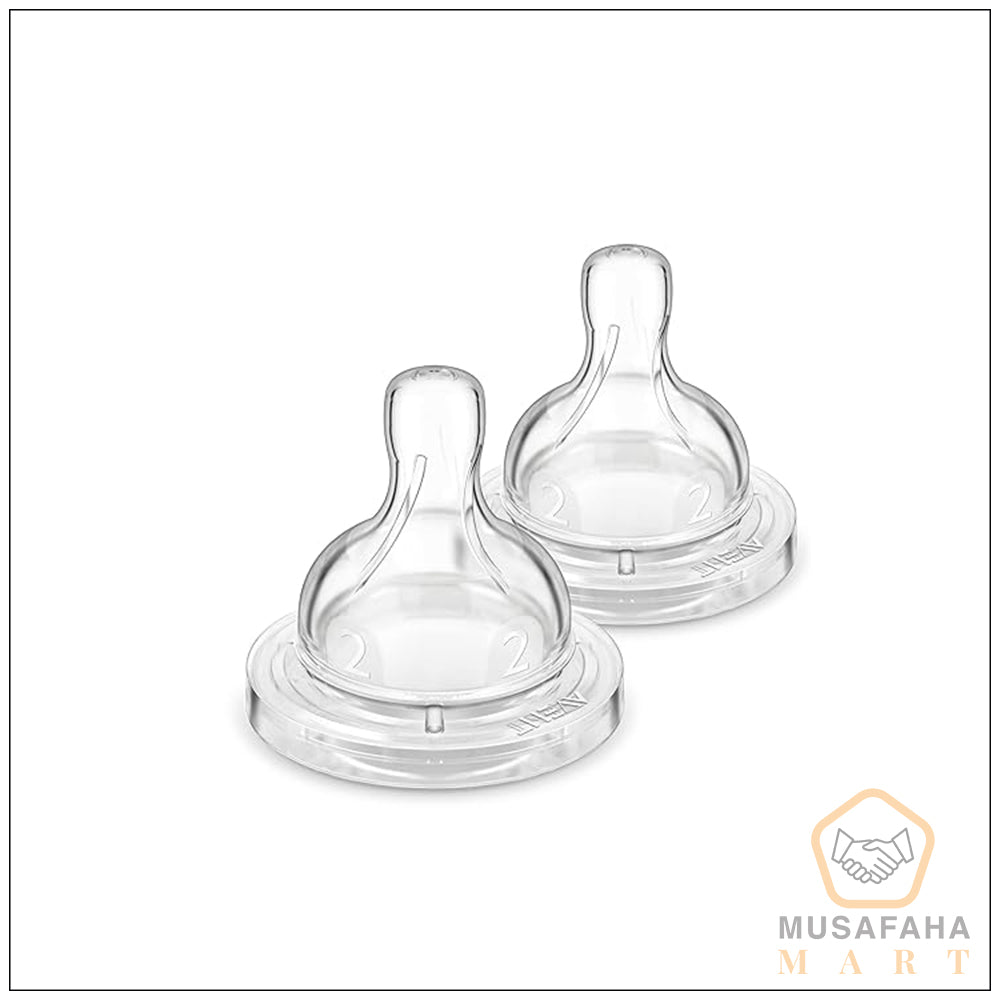 Philips Avent Anti-Colic Baby Bottle Flow 2 Nipple, 2pk, SCY762/02