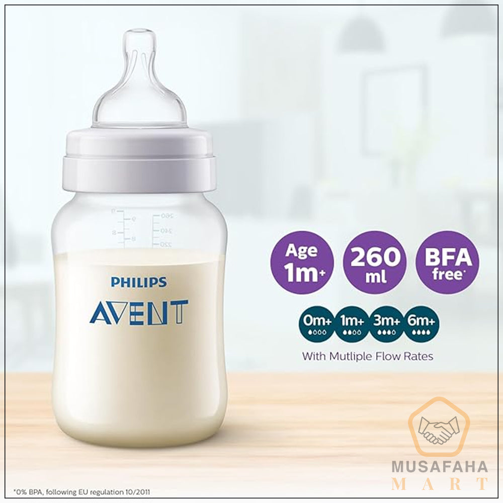 Philips Avent Anti-Colic SCY103/20 Baby Feeding Bottles 260ml Pack of 2