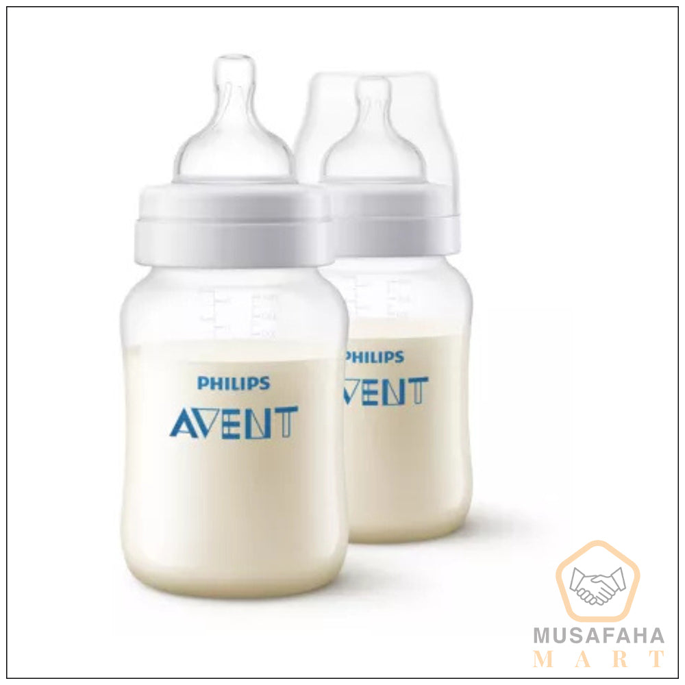 Philips Avent Anti-Colic SCY103/20 Baby Feeding Bottles | 9oz/260ml - Pack of 2