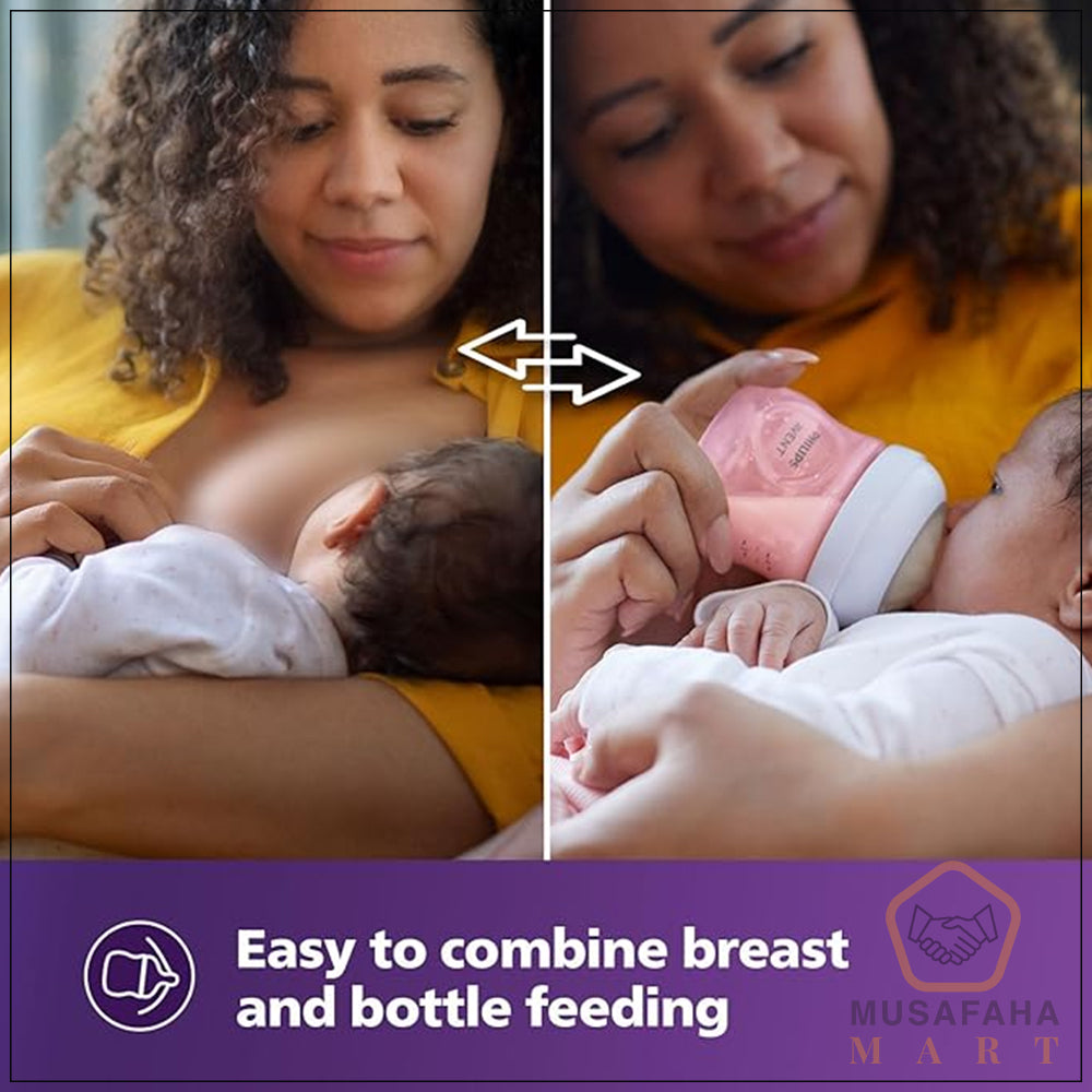 Philips Avent Natural Model: SCY903/11 Response Pink Baby Feeding Bottle (1+) - 260ml
