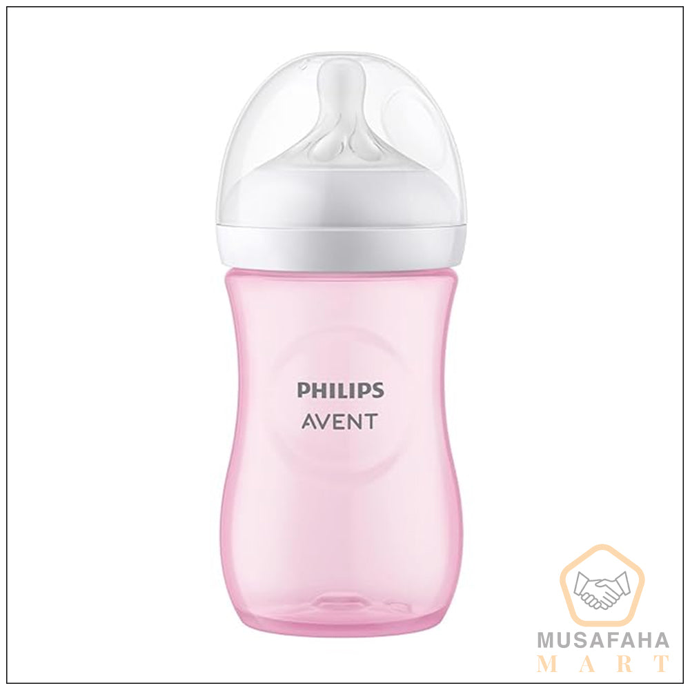 Philips Avent Natural Response Pink Baby Feeding Bottle 260ml SCY903/11