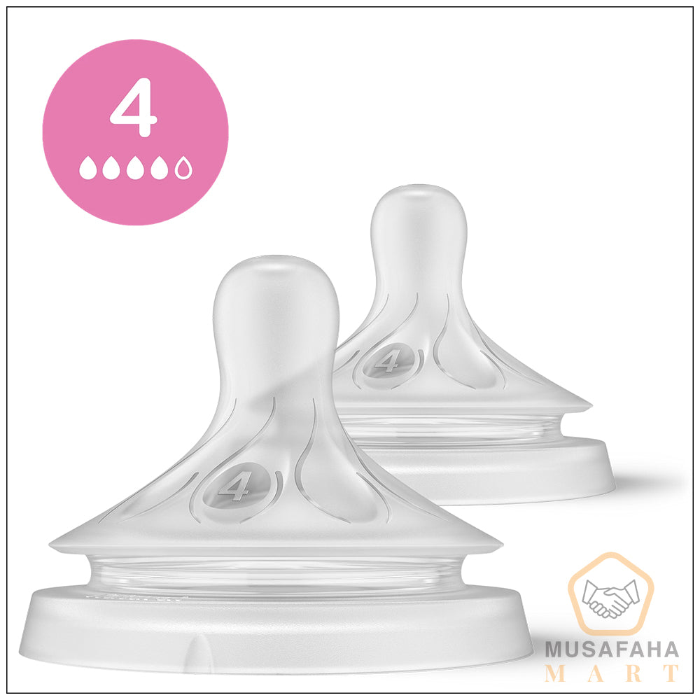 Philips Avent Natural - SCY 964/02 || Response Teat, 3m+ 2Pcs Set Model