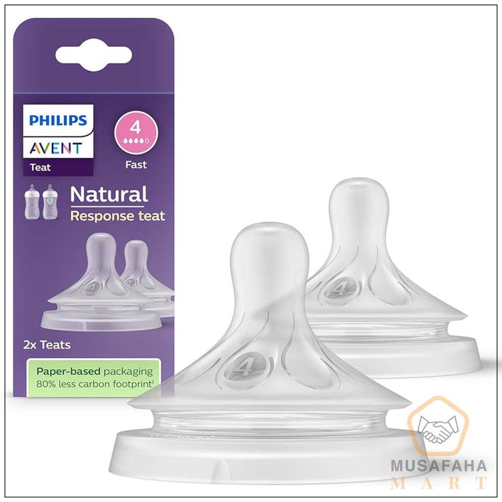 Philips Avent Natural - SCY 964/02 || Response Teat, 3m+ 2Pcs Set Model