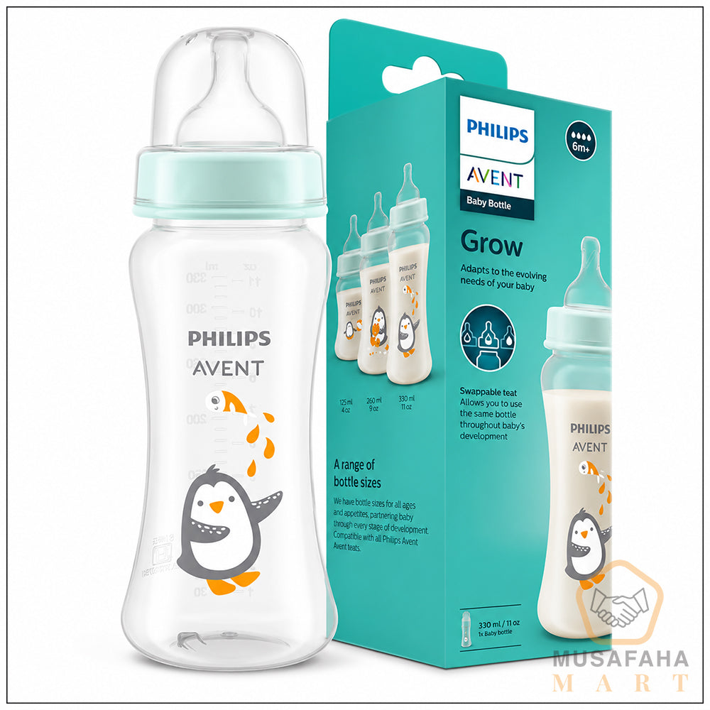 Philips Avent SCF064/01 Baby Bottle with teat 330ml, 6M+
