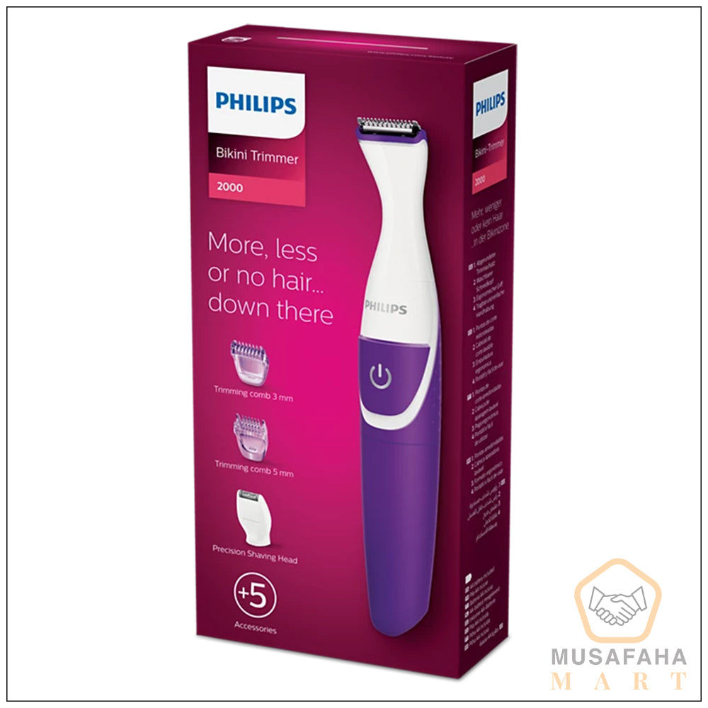 Philips Bikini Trimmer for Women BRT383/15 – 2-in-1 Trim & Shave