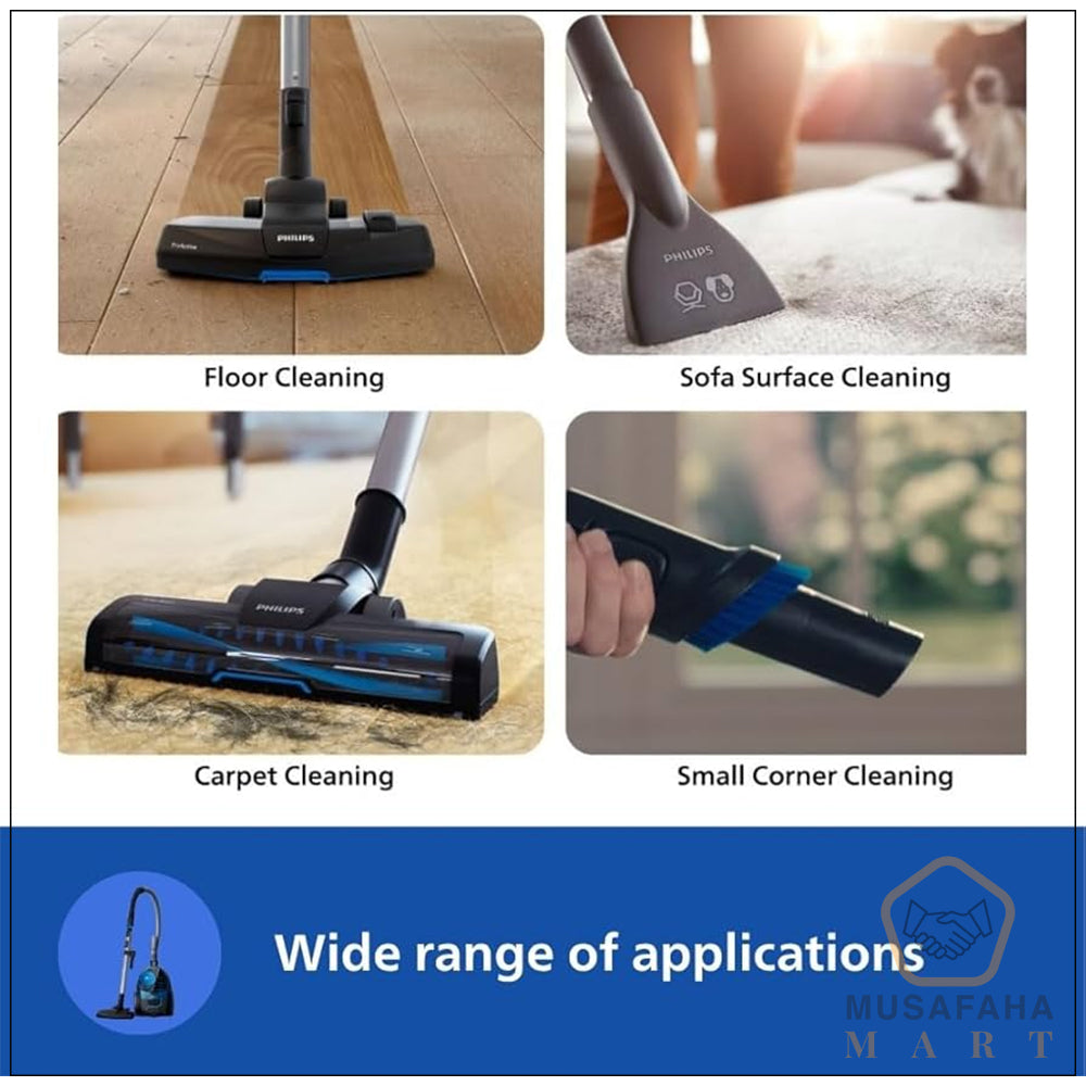 Philips 1800W PowerPro Compact vacuum cleaner for home cleaning