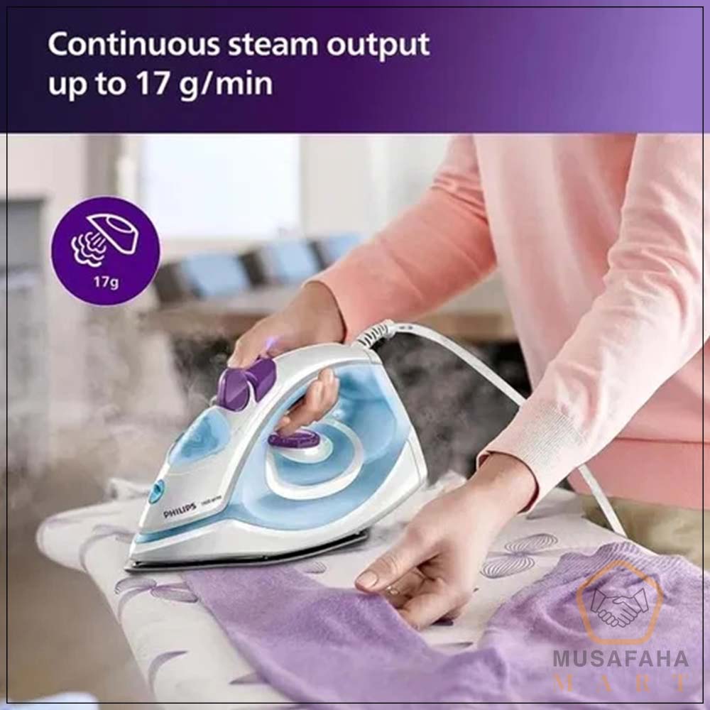 Philips GC1905/40 iron soleplate for everyday ironing