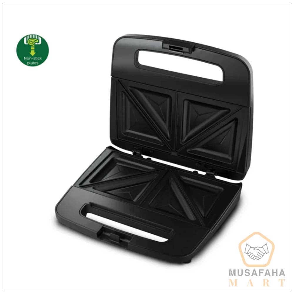 Philips HD2288/00 XL sandwich maker black with metallic finish
