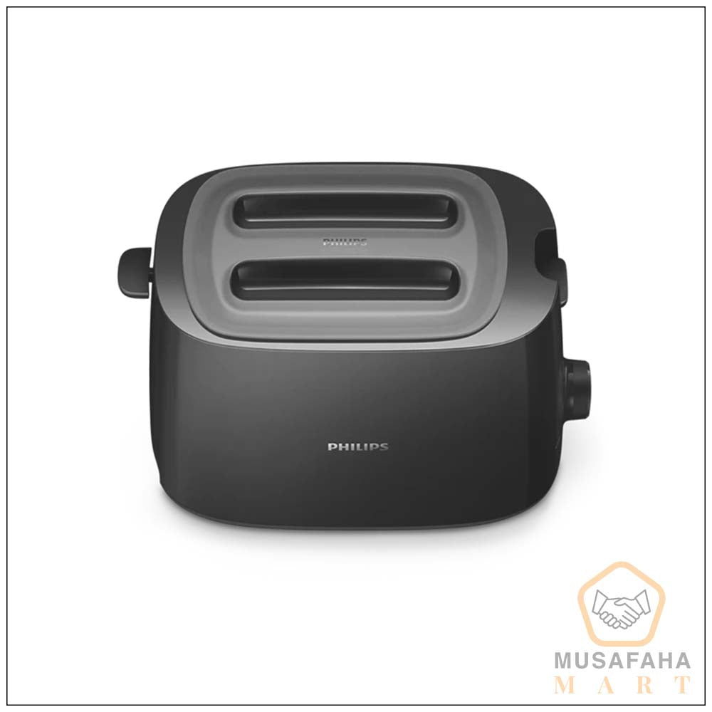 Philips Daily Collection toaster with integrated bun warming rack