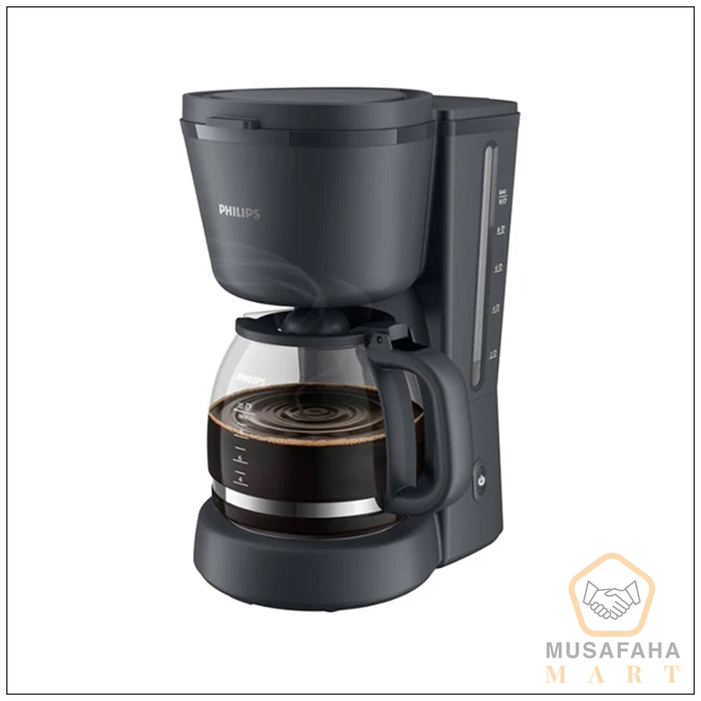 Philips HD7430/90 drip coffee maker black front view