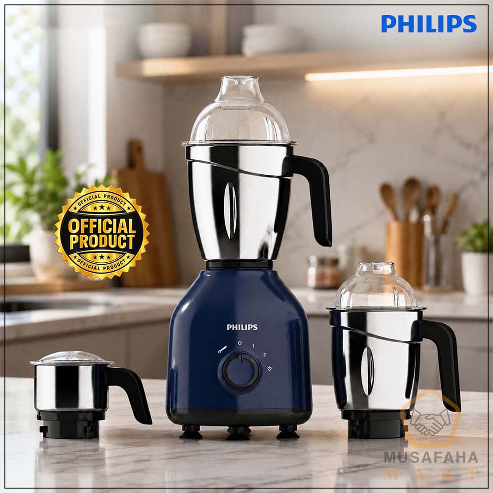 Philips HL7757/01 750W Mixer Grinder with 3 Jars Premium Blue
