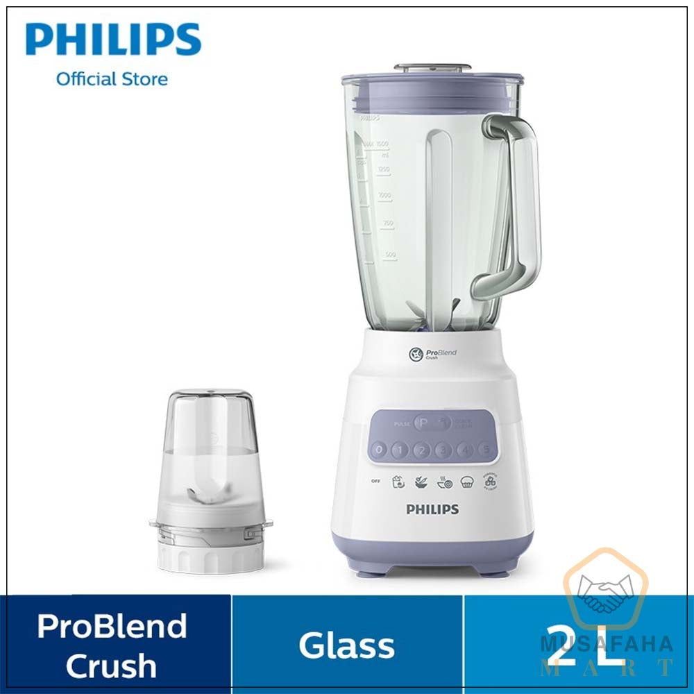 Philips HR222300 Blender 5000 Series – 700W Powerful Blender with Pro-Blend Crush Technology