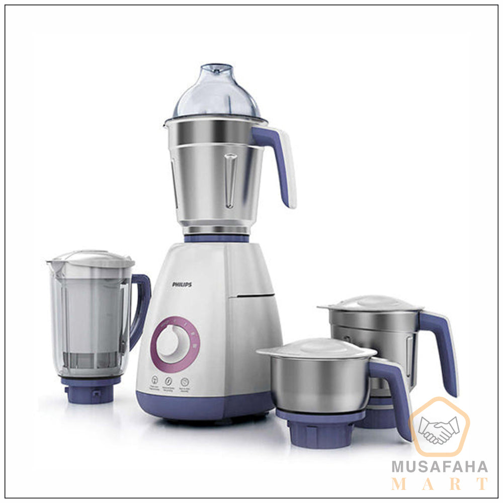 Philips Mixer Grinder HL7701/00 , 750 Watts, 4 Jars (Elegant Lavender and White)