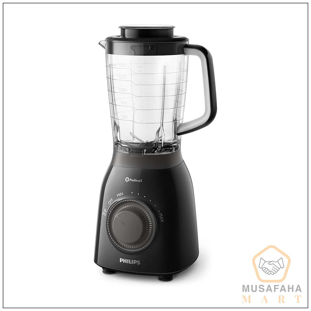 Philips Viva Collection Blender HR2157 – 600W | Pro Blend 5 | 2L Tritan Jar