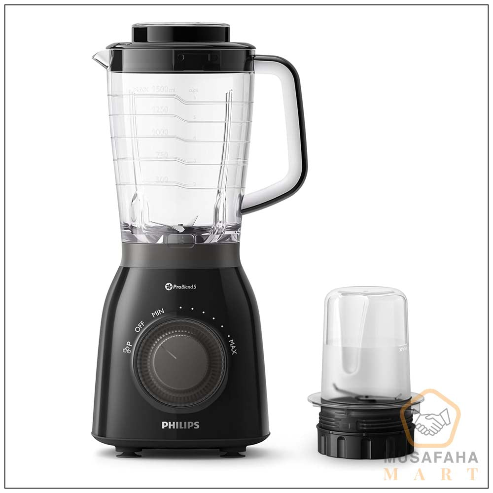 Philips Viva Collection Blender HR2157 – 600W | Pro Blend 5 | 2L Tritan Jar