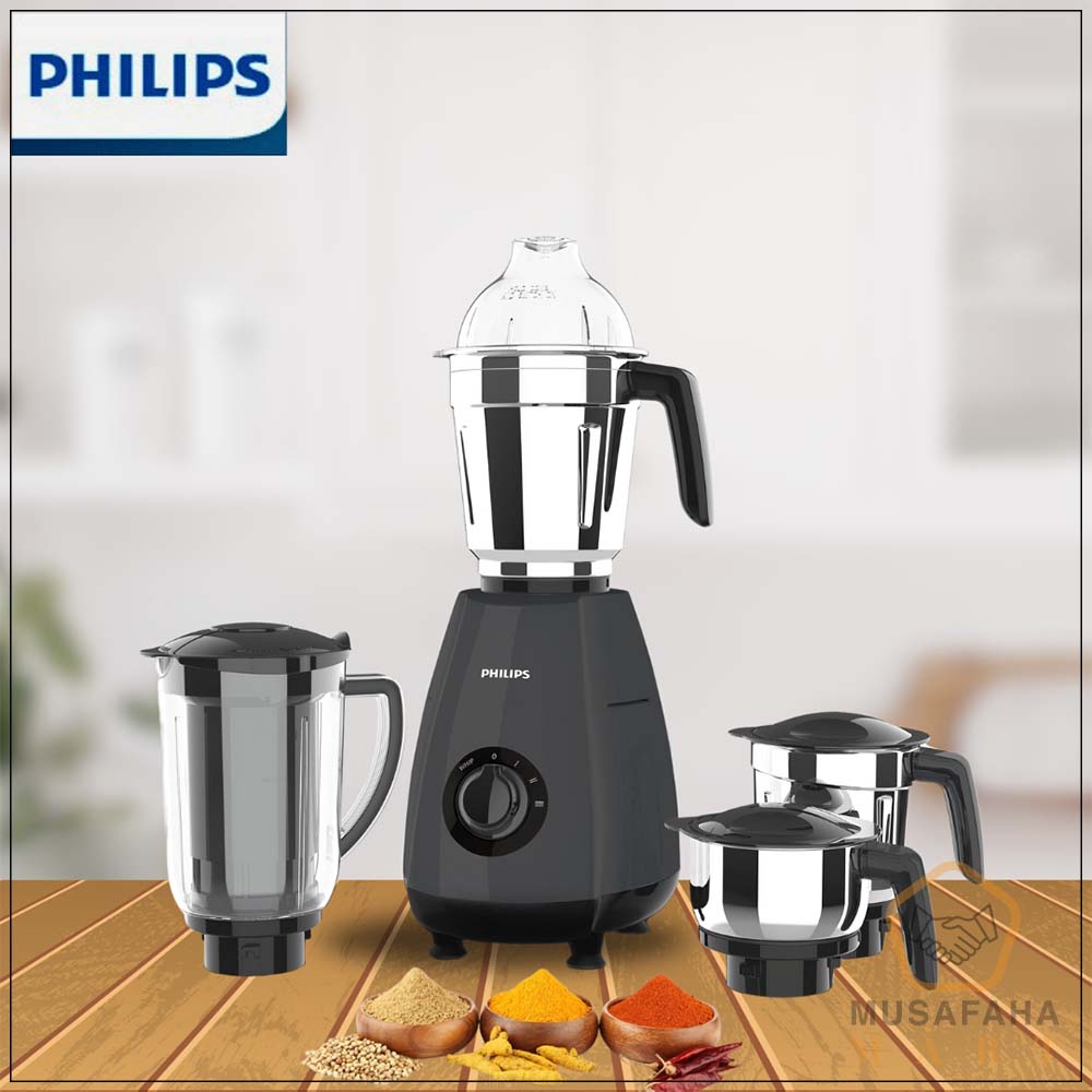 Philips HL7704/00 1000W Juicer Mixer Grinder 4 Jars Black