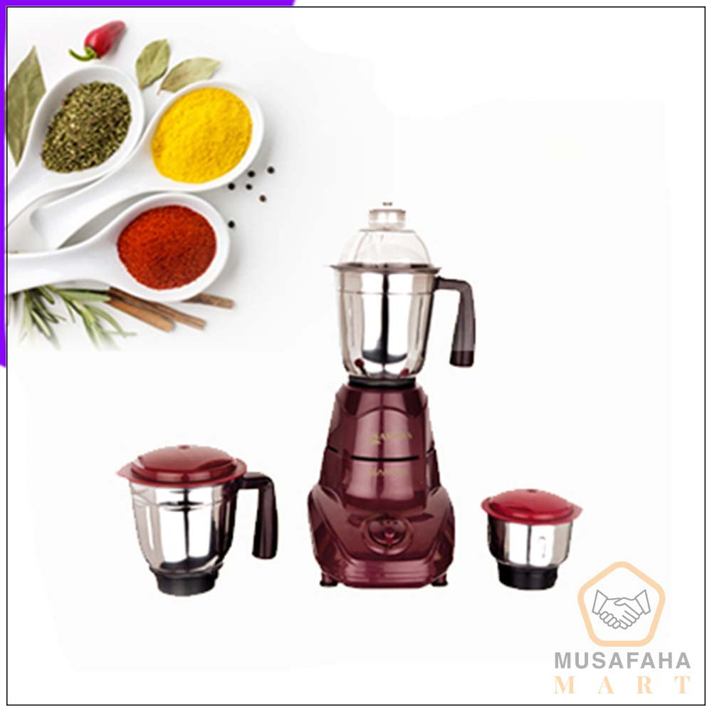Sahara Glamour Mixer Grinder 3 Stainless Steel Jars 750 Watts